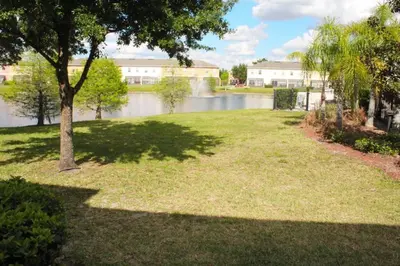 a park with a tree and a body of water at 4 bedroom townhouse Sleeps 8 Coral Cay in Kissimmee