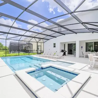 Near Disney - 12BR Home - Private Pool and Hot Tub