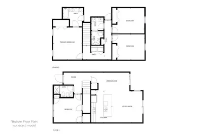 a floor plan of a house at 4837 Lullaby in Kissimmee