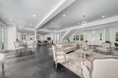 a large living room with couches and a dining room at Celebration FL 34747 in Orlando