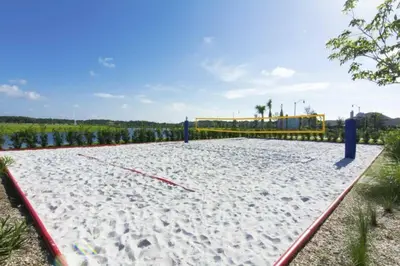 a volley ball court on the beach at Spacious Apartment 2BR2BA • Near Disney • PoolLazy River at Storey Lake Resort SL47317 in Kissimmee