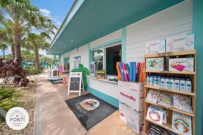 a store with a lot of products on the side of a building at NEW! House in Resort Waterpark Disney Orlando 2693 in Kissimmee