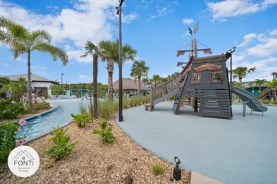 a playground at a resort with a slide at NEW! House in Resort Waterpark Disney Orlando 2693 in Kissimmee