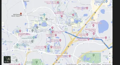 a close up of a map at Best Disney Resort Condo Orlando in Orlando