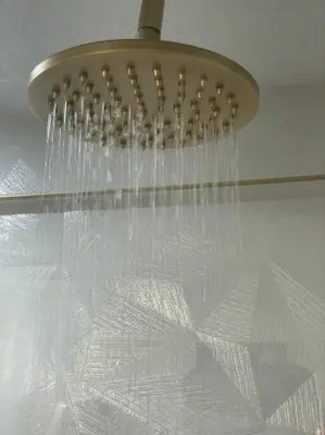 a shower head with water hanging from a ceiling at The Tiny Cottage in the Springs/ Central FL in Altamonte Springs