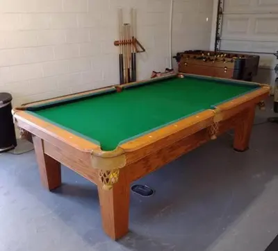 a pool table with a green top in a room at House of Blues-3 Bedrooms+GameRoom in Orlando