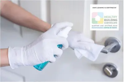 a person in white gloves holding a cleaning brush at Last Minute Disney Getaway Private Pool Themed Bedrooms. Book Now 56757 in Kissimmee