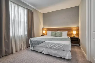 a hotel room with a bed and a window at Last Minute Disney Getaway Private Pool Themed Bedrooms. Book Now 81907 in Orlando