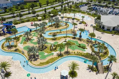 an aerial view of the pool at the resort at Storey Lake Resort 1099 - Hosted by Top Villas in Kissimmee