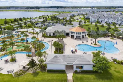 an aerial view of the pool at the resort at Storey Lake Resort 1099 - Hosted by Top Villas in Kissimmee
