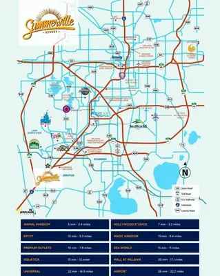 a map of the city of san francisco at Wonderful towhouse very close to Disney in Orlando