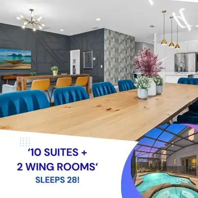 Big Family Home with Game Room Sleeps 28 BLV104