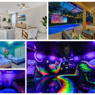 Immersive Themed Villa in Resort 4mi to Disney with Game Room and Private Pool