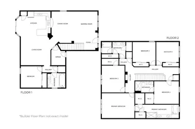 a floor plan of a house at Royal Retreat in Orlando