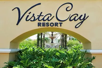 a sign for the vista way resort at Harry Potter-Themed, Lake View, Spacious Condo Near Universal with Extra Amenities in Orlando