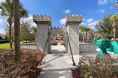 a gate in a park with a statue at Summer Dreams 3 Bed Condo in Windsor Hills condo in Orlando