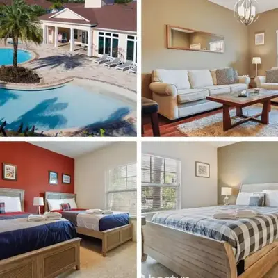 Family Spacious 3BR Townhouse with BBQ n' Pool Access