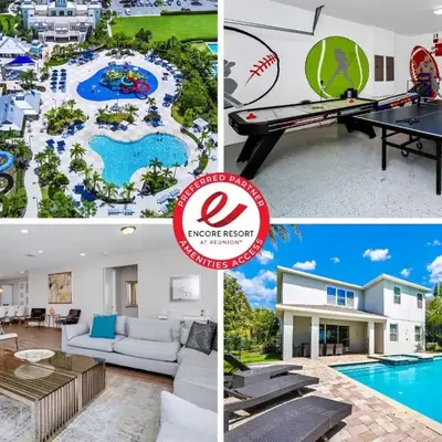 Marvelous Home With Private Pool And Waterpark Access Near Disney At Encore Resorts Reunion - 131La