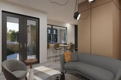 a living room with a couch and chairs and a table at 3 Bedroom 3 Bathroom The Hub At Westside Reserve 3300 TT in Kissimmee