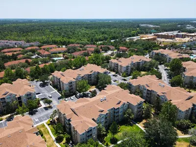 an aerial view of an apartment complex at WH2778-201AL - Toy Story meets Star Wars in Orlando