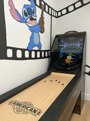 a room with a sonic the hedgehog decal on the wall at Stardust Villa home in Kissimmee