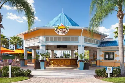 a view of a walt disney world restaurant at Enjoy your AM coffee in resort relaxation garden in this great 1BD condo in Orlando in Orlando