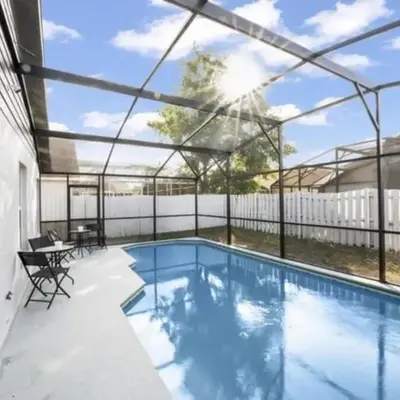 Retreat with Heated Pool in a Serene Community