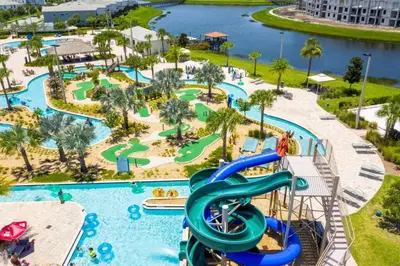 an image of a water park at a resort at Modern Storey Lake Resort Disney Orlando 3141-105 in Kissimmee