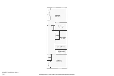 a floor plan of a house at Family Friendly Townhome Near Attractions in Orlando