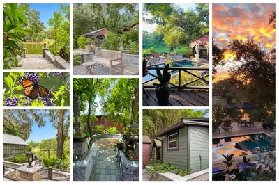 a collage of different pictures of a house at Mills Lakeside in Orlando