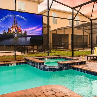 9 min to Disney w Pool ARCADE FREE Waterpark Villa