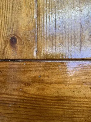 a close up of a wooden door with arust at Casa in Orlando