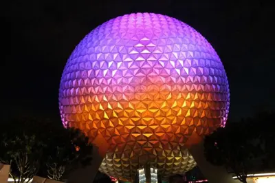 a large purple spherical object with a night sky at Orlando Villa 6256: Experience 5-Star Luxury at Paradise Palms Resort in Kissimmee
