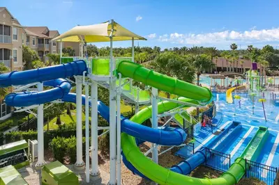 a water slide at a water park at Windsor Hills Home with Pool & Near Disney in Orlando