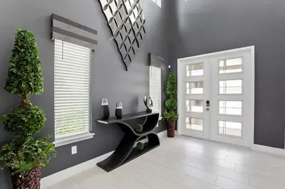 a bathroom with a black sink in a room at The Nicklaus View Haven-TB007 in Orlando