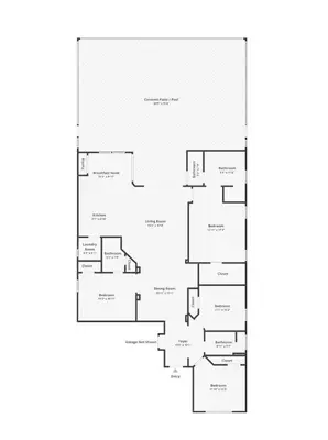 a floor plan of a house at Best deal on Windsor Palms South facing pool in Kissimmee