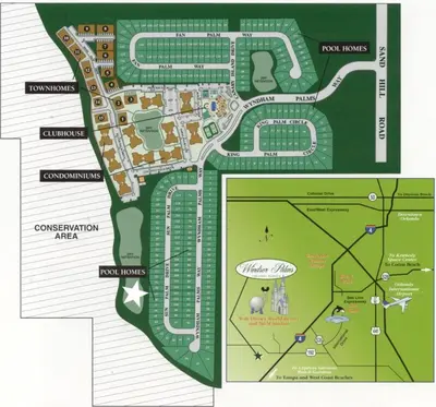 a map of the proposed site at Family Villa Near Disney with Private Pool in Kissimmee