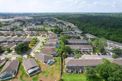 an aerial view of a community of houses at Krista's Tropical Escape: Resort Stay Near Disney in Kissimmee