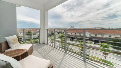 a balcony with a view of a city at CTD4751-401 in Kissimmee