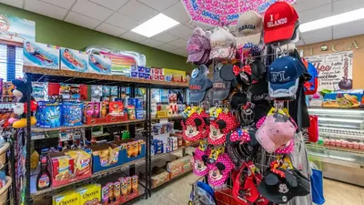 a store aisle with a bunch of products on display at BUC2979 in Kissimmee