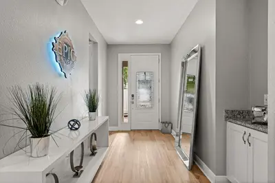 a bathroom with a sink and a mirror at 8 Bedroom 6.5 Bathroom Encore at Reunion 7644 in Orlando
