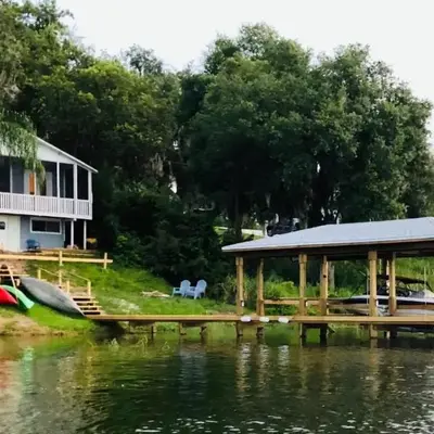 Lakefront with Dock on Private Lake Florence near Montverde Academy