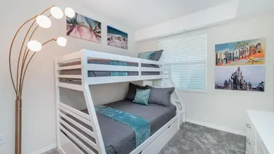 a bunk bed in a bedroom with a bunk bed in a room at PXC3151-102 in Kissimmee