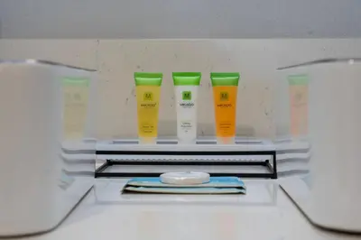 a refrigerator with fourinatedinatedinatedinatedinatedinatedinatedinatedinatedinatedinatedinated at Spacious 1BR near Universal I-Drive in Orlando