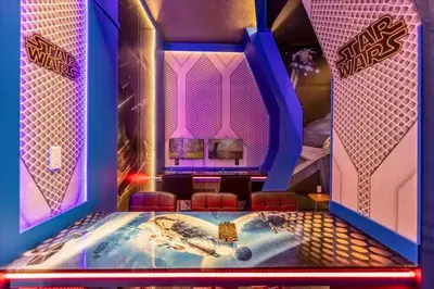 a room with a pool in a game room at Beautiful and cozy at Veranda Palms in Kissimmee