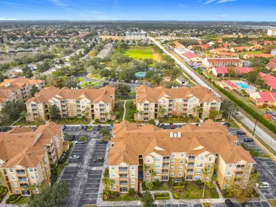 an aerial view of an apartment complex at Windsor Hills Amazing 3BR Condo,Pool,Slides,Disney in Orlando