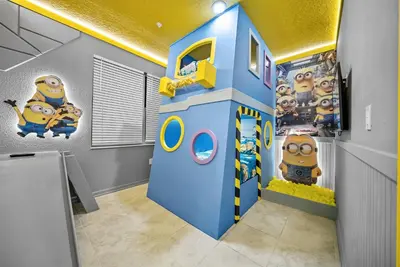 a childs room with a lego movie room at Cozy Apartment 03 Bedrooms at Storey Lake Resort in Kissimmee