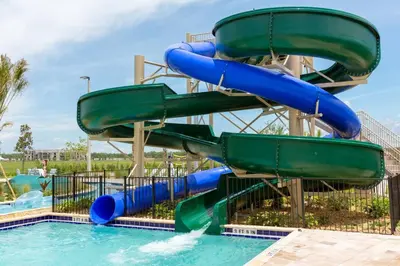 a water slide at a water park at Your 5BDR house with pool - 4959 in Kissimmee