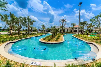 a pool at the resort at Resort Fun Star Wars Toy Story Rooms Near Disney in Kissimmee
