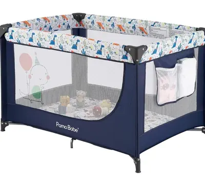 a bunk bed with a blue frame with a bottom bed at The Palms 1st floor By Pool, Fully Stocked 5 stars in Kissimmee